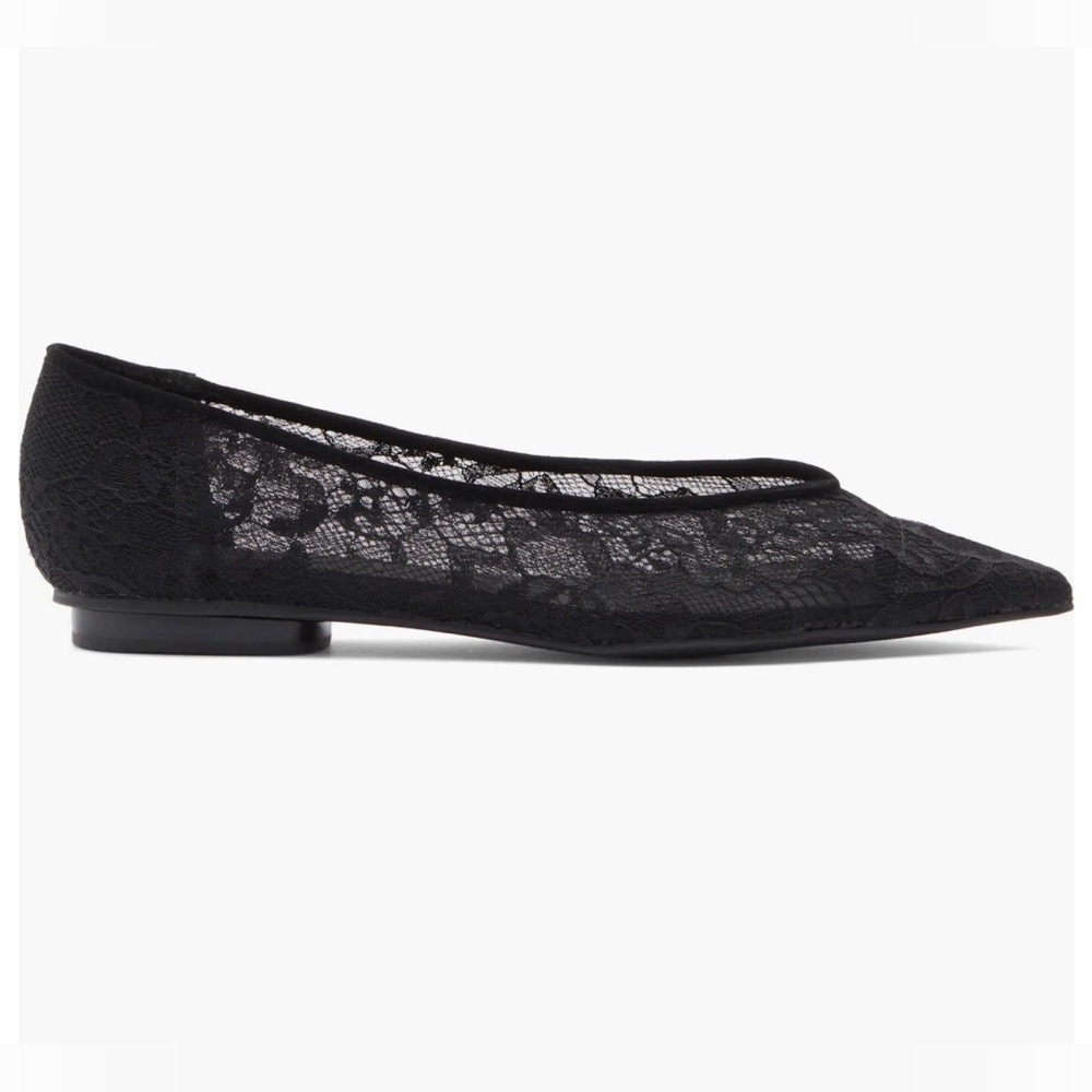 🖤 Rebecca Minkoff Lace Pointed Toe Ballet Flat